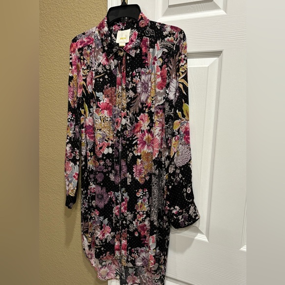 Anthropologie Maeve Floral
Button Front High Low tunic dress size M - Picture 7 of 8